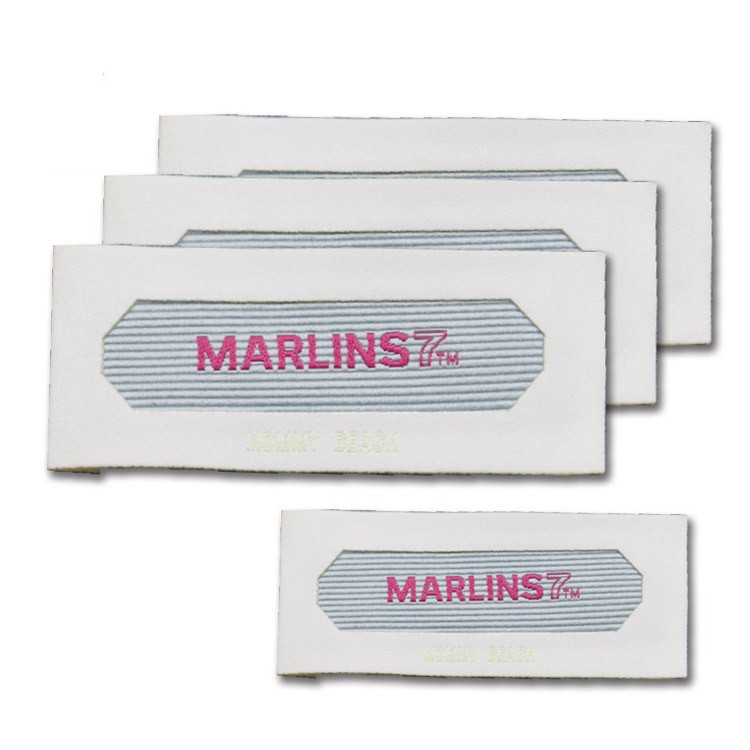 廠家直供 服裝中英文洗滌標 加厚雙層印緞帶彩色水洗標棉質(zhì)親膚